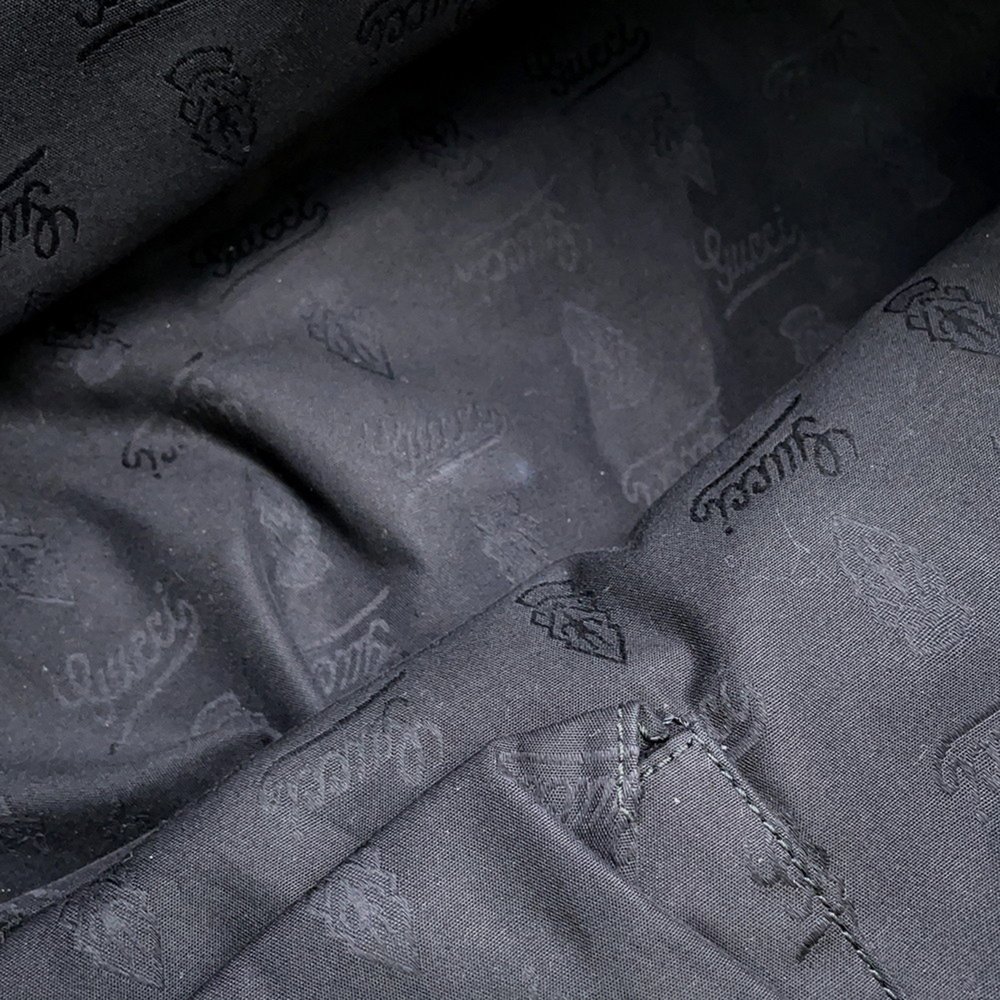 GUCCI Authentic Black Leather Tote Bag - Picture 7 of 13